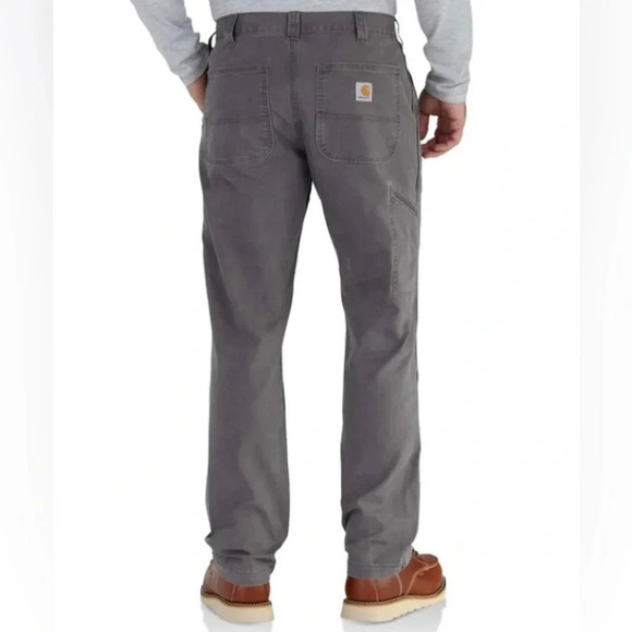 Carhartt RUGGED FLEX® RELAXED FIT CANVAS WORK PANT. Gravel gray. Size 38x34 - Picture 2 of 12